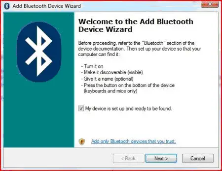 Missing Bluetooth Icon Vista
