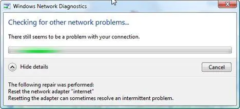 Windows Network Diagnostic