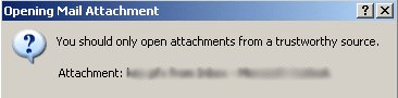 Email Attachment Warning